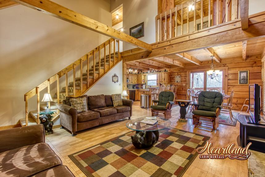 stairs in living room